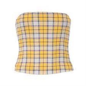Miaou yellow Lucy Corset Top